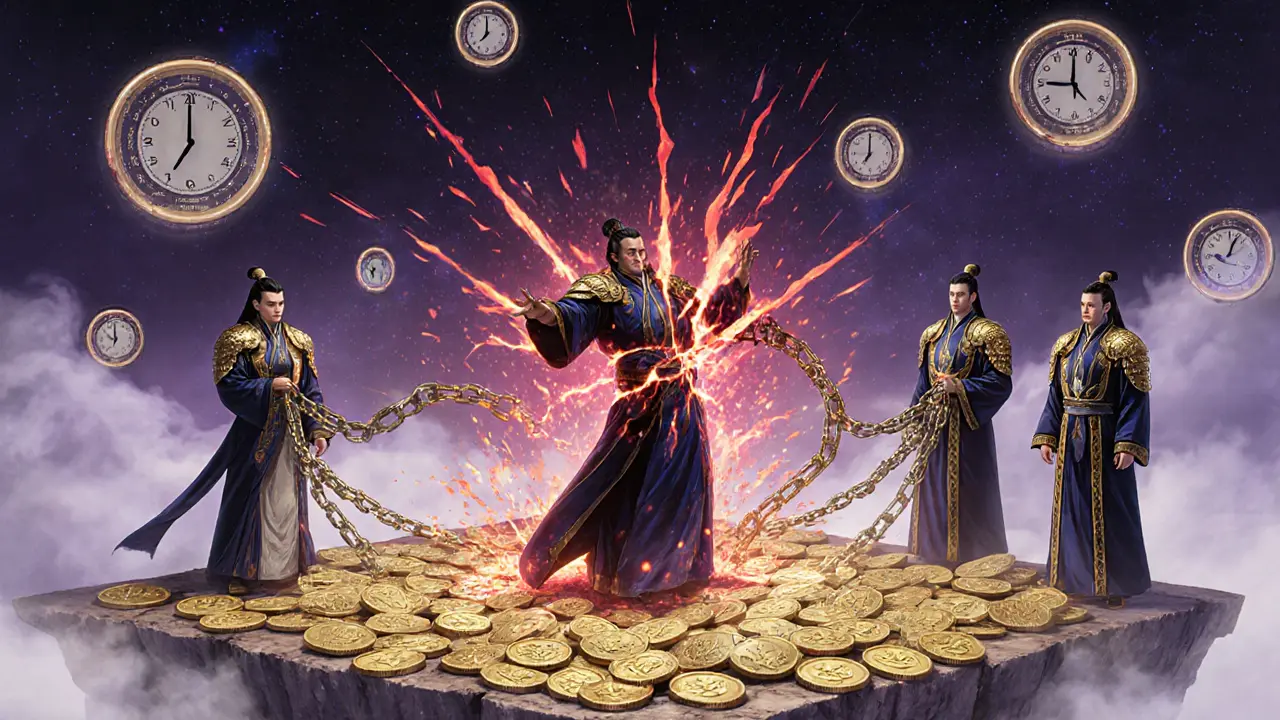 Ethereum validator being punished by golden slashing chains for attempting fraud