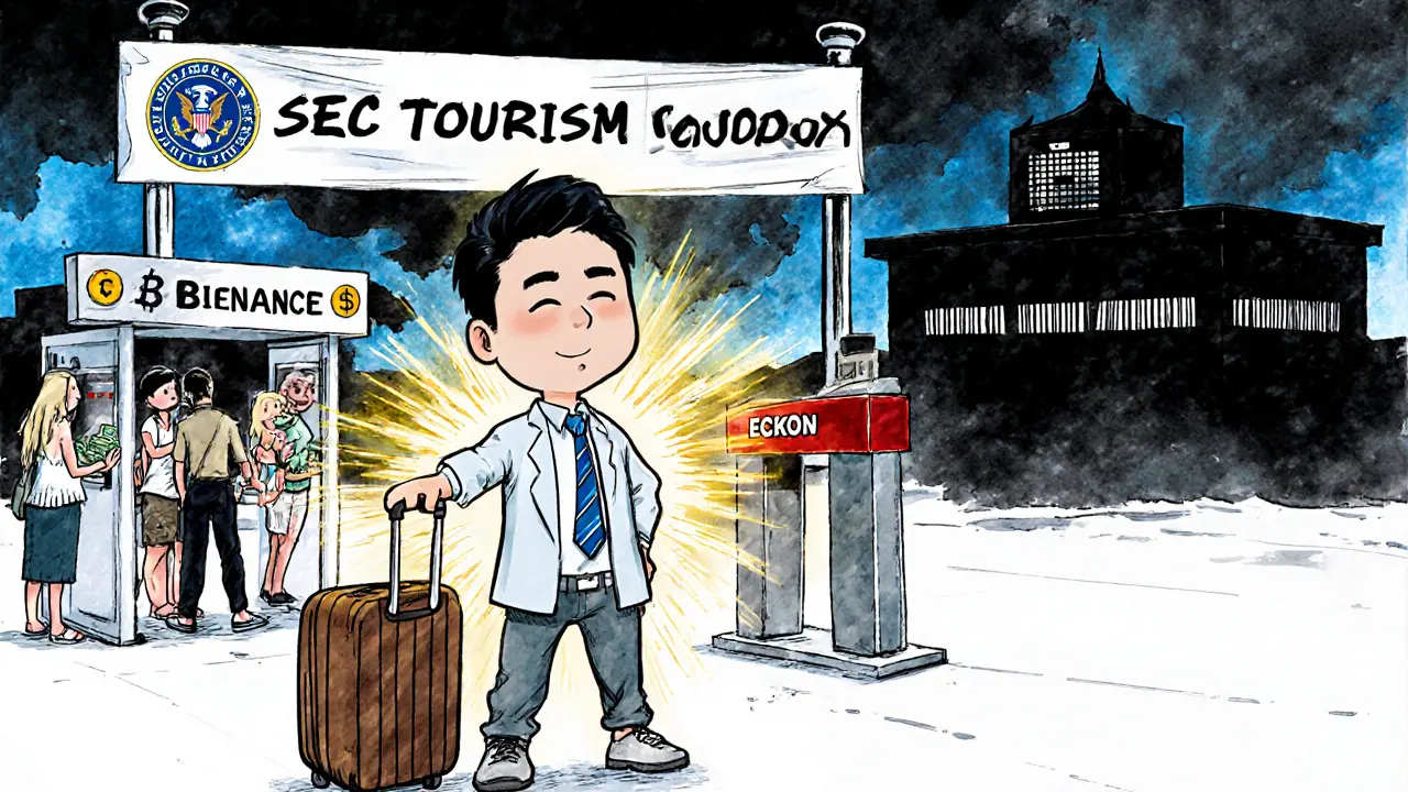 Foreign CEO denied entry at Thai airport while tourists convert crypto to cash legally.