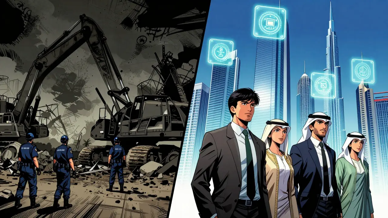 Contrast between banned crypto mining and licensed digital token systems.