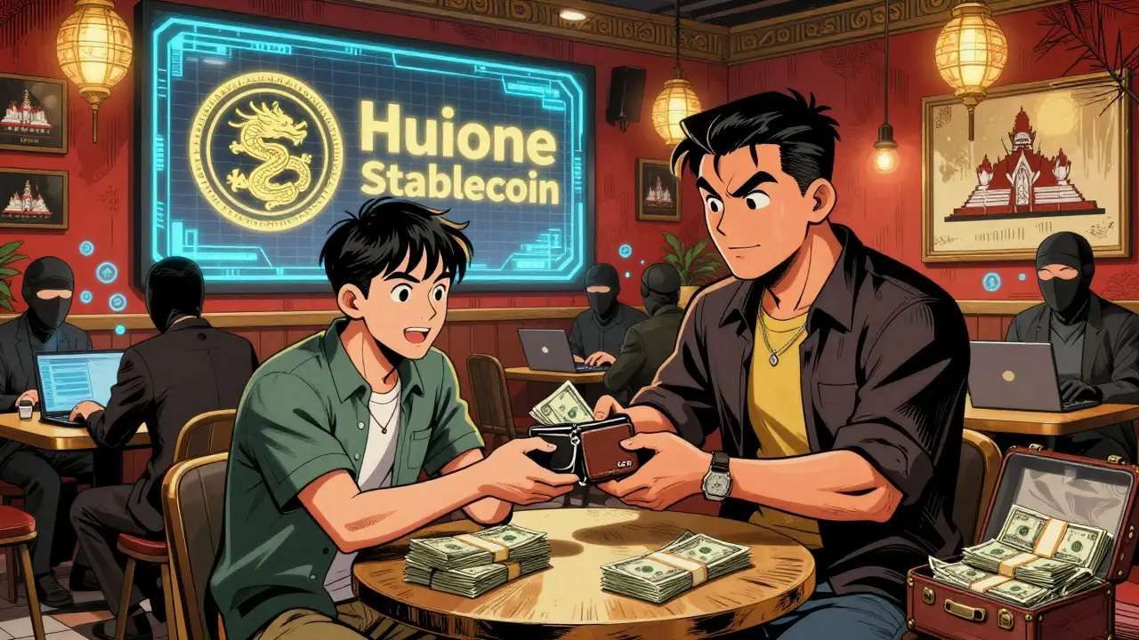 Crypto cafe in Cambodia where stolen digital assets are exchanged for U.S. cash.