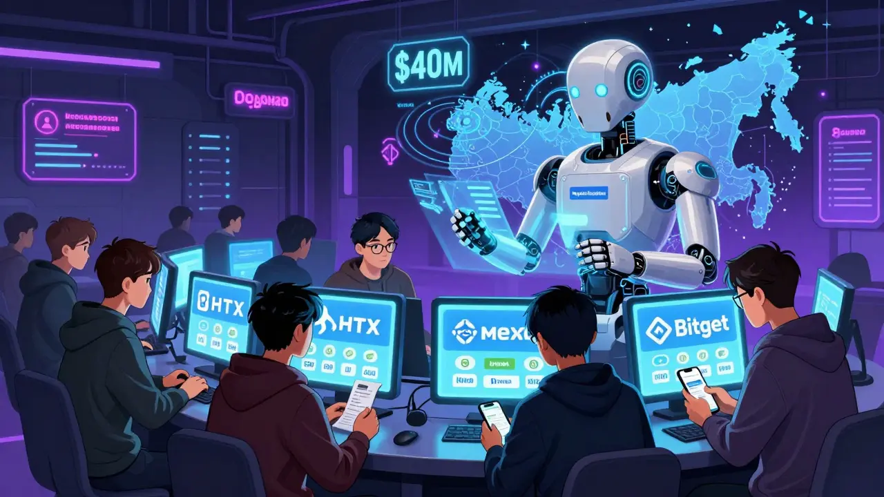 Underground Russian crypto hub with multiple P2P platforms, AI dispute bot, and traders using SBP and MIR card payments.