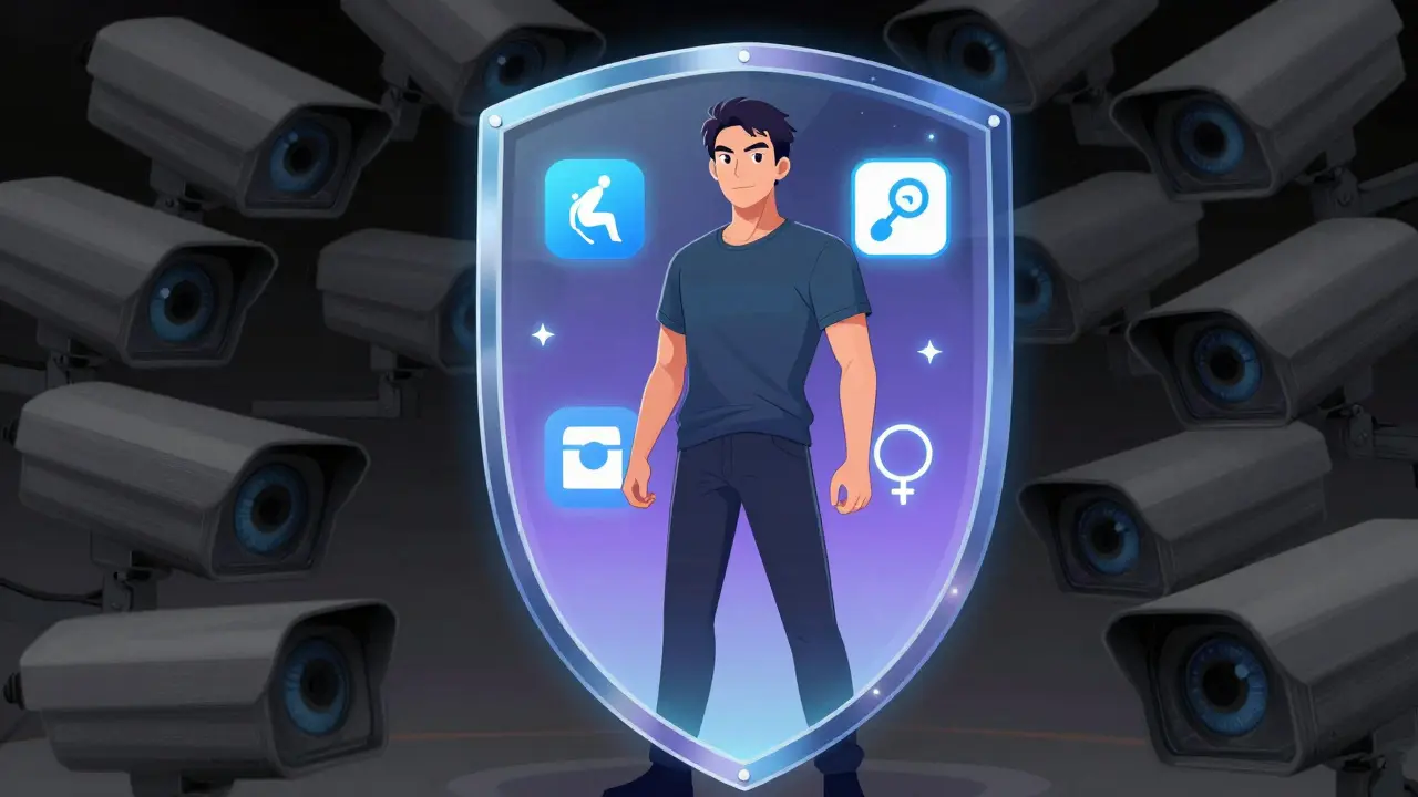 Art of user controlling ad preferences behind a privacy shield