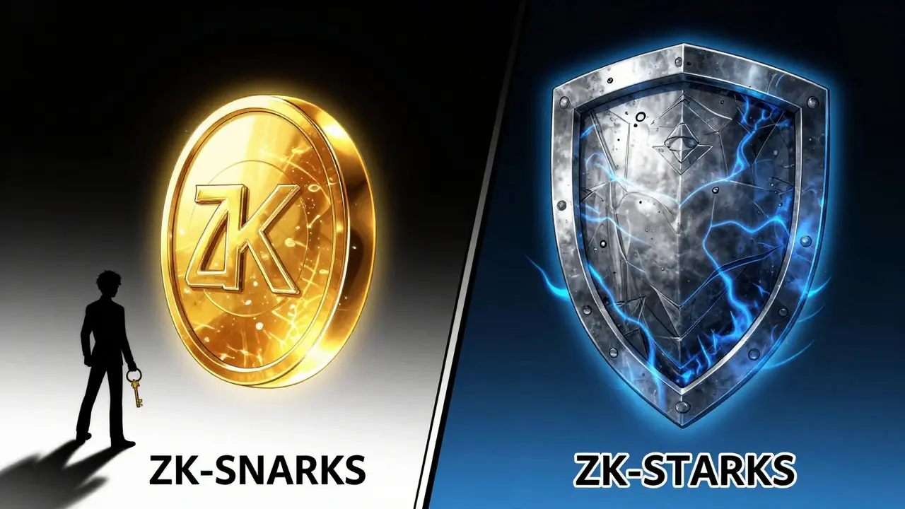 Manhua comparison of SNARK seal and STARK shield artifacts