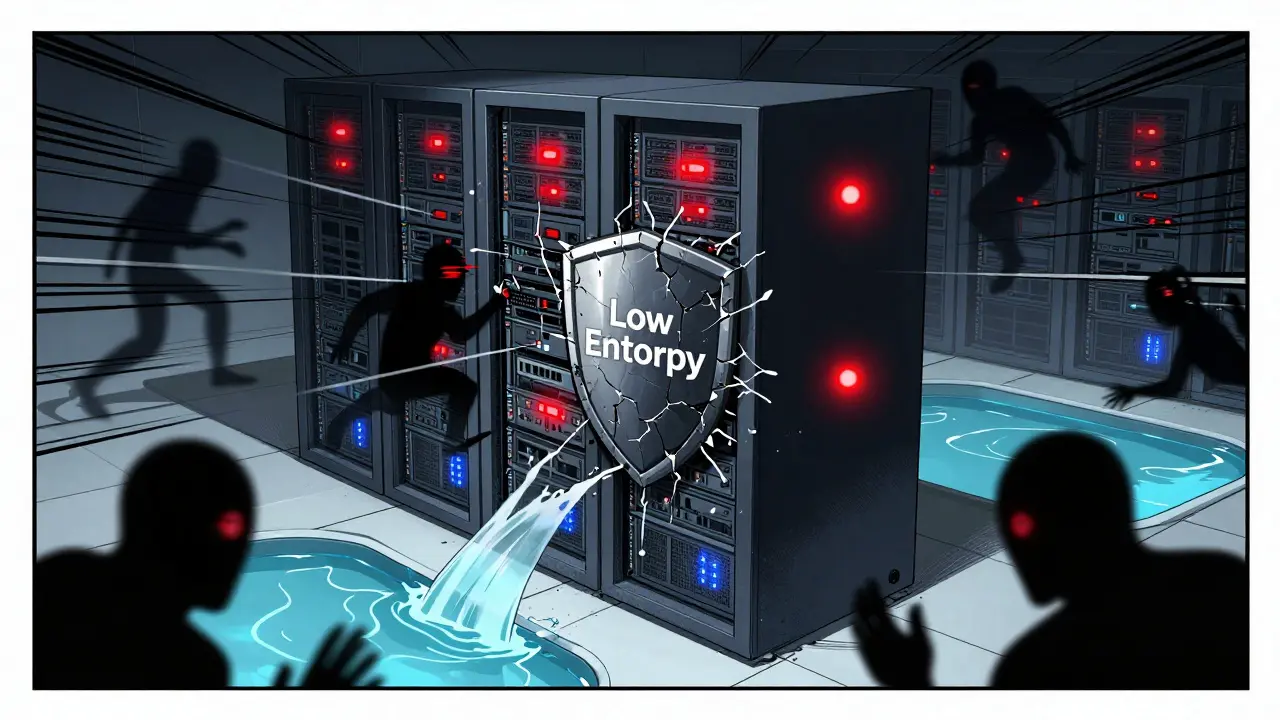 Manhua style server under attack due to low entropy boot vulnerability