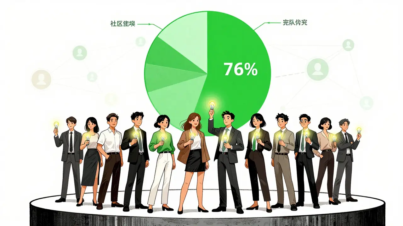 Manhua illustration showing Hyperliquid's community-focused token distribution model