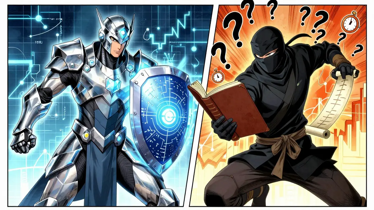 Manhua style: ZK warrior vs Optimistic ninja tech battle