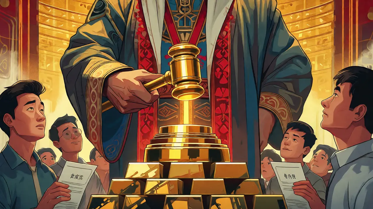 Manhua depiction of the Jordan Securities Commission overseeing licensed crypto startups.